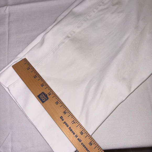 Spanx stretch twill white wide leg cropped pants small petite new with tags - Picture 7 of 14